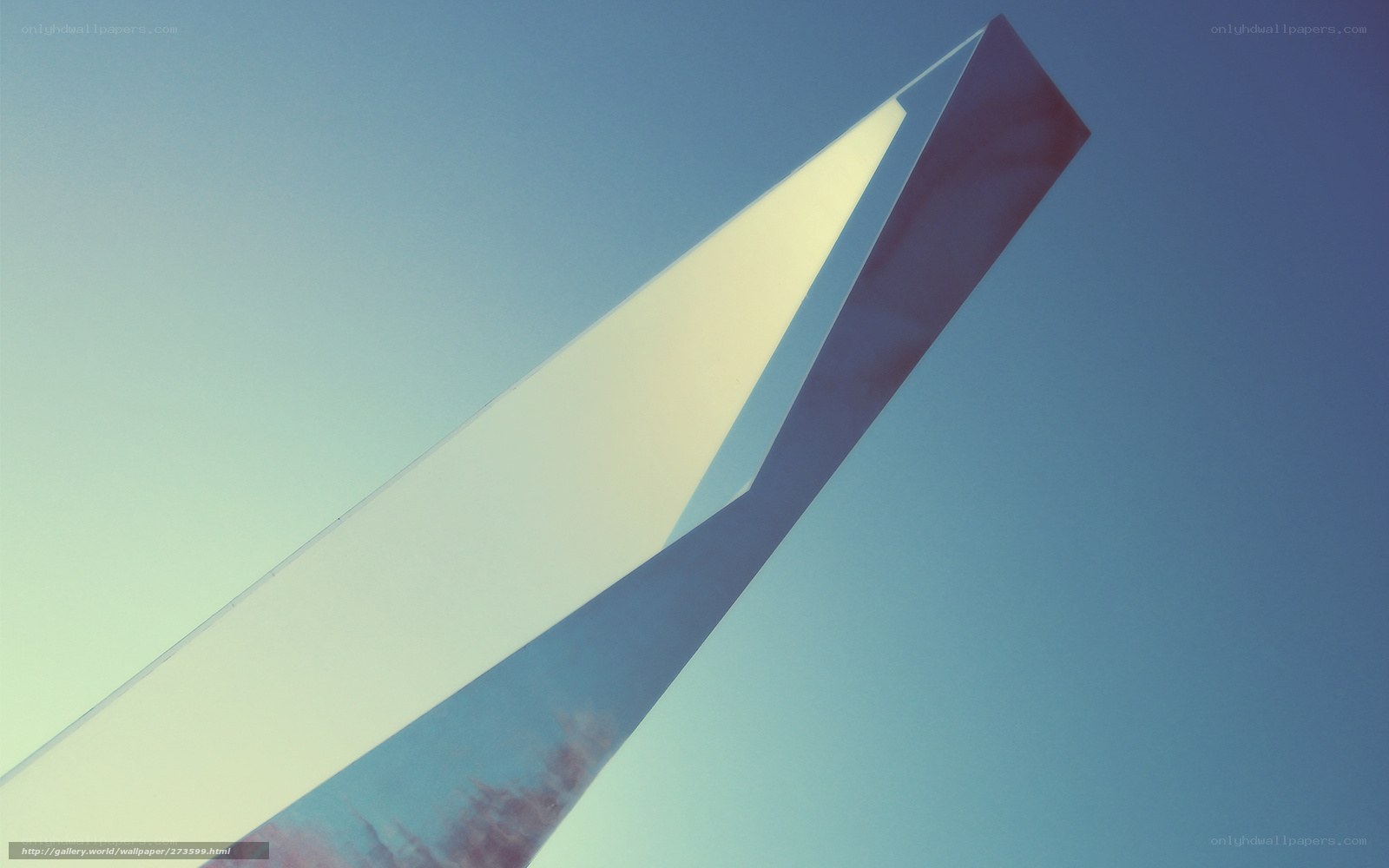 Abstract sculpture against sky