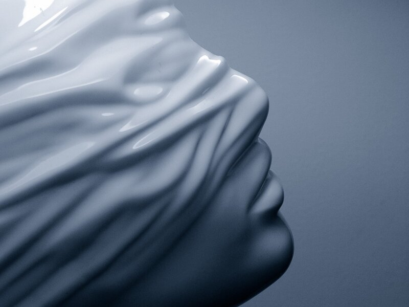 abstract sculpture close-up