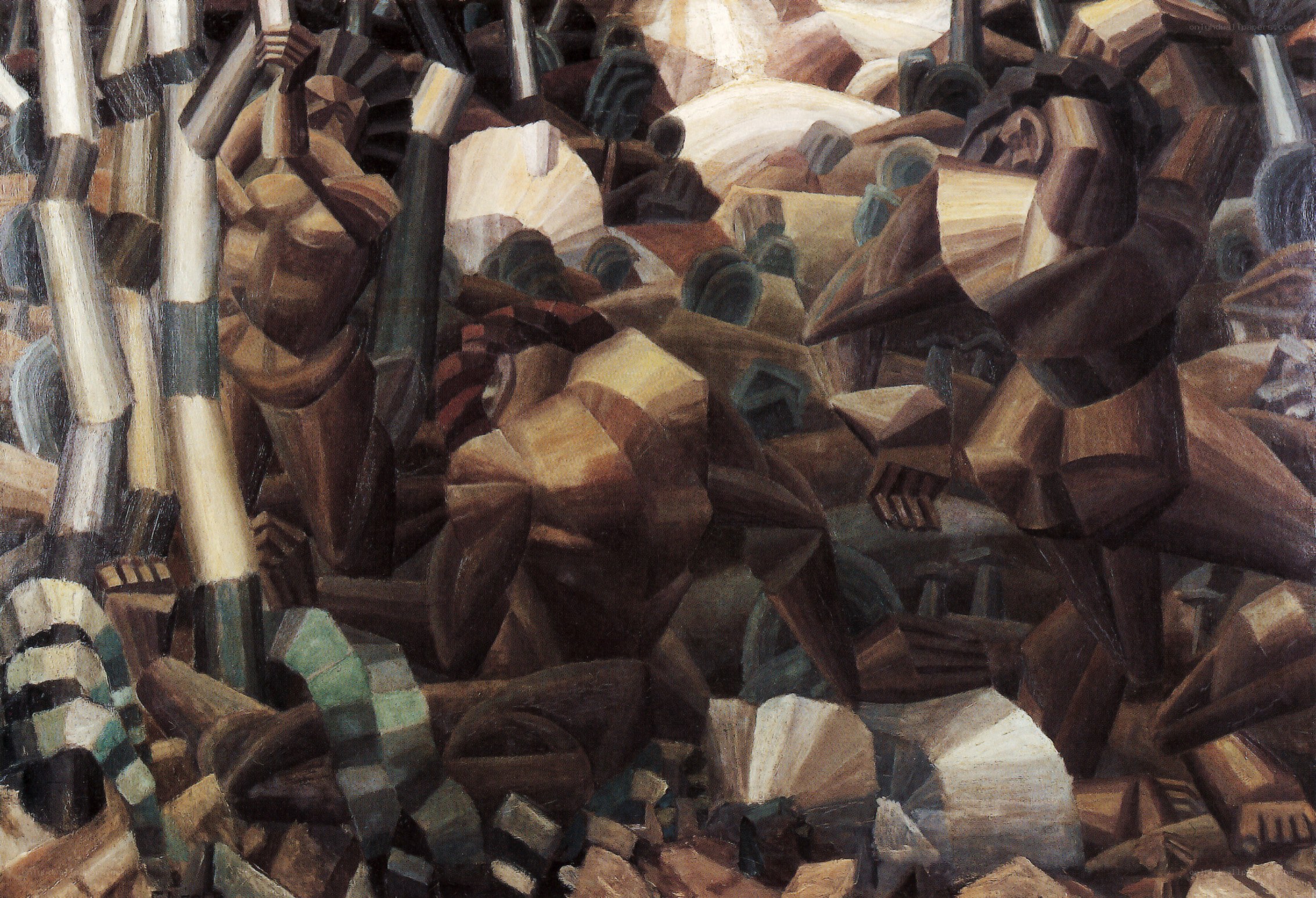 Abstract sculpture cluster