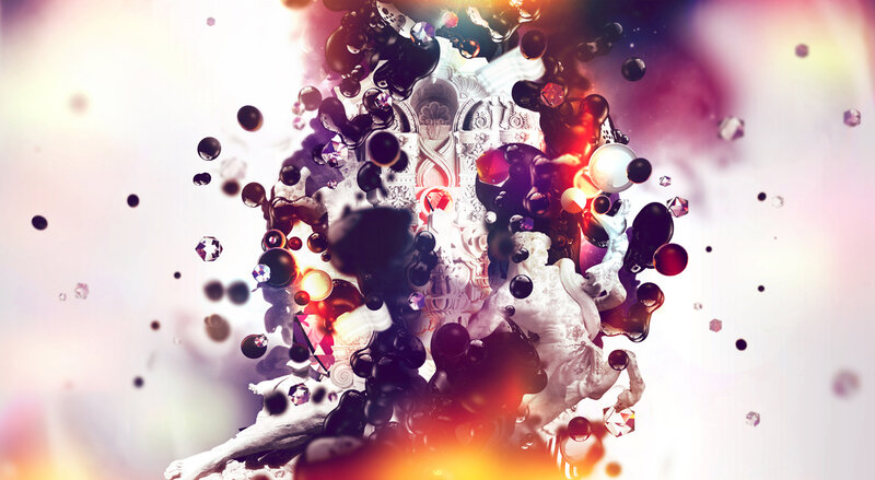 Abstract Sculpture Explosion