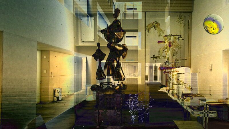 Abstract Sculpture in Gallery