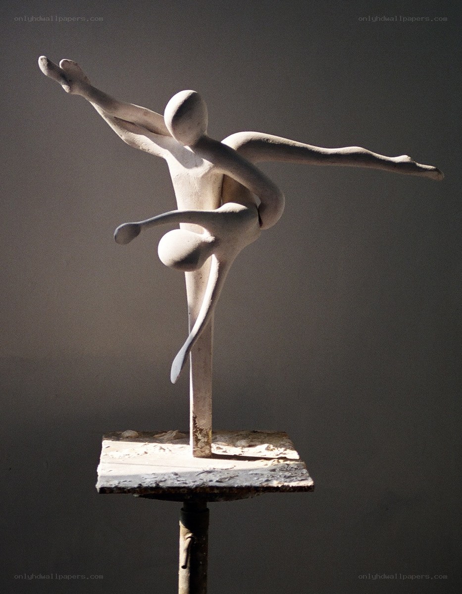 Abstract sculpture of dancer