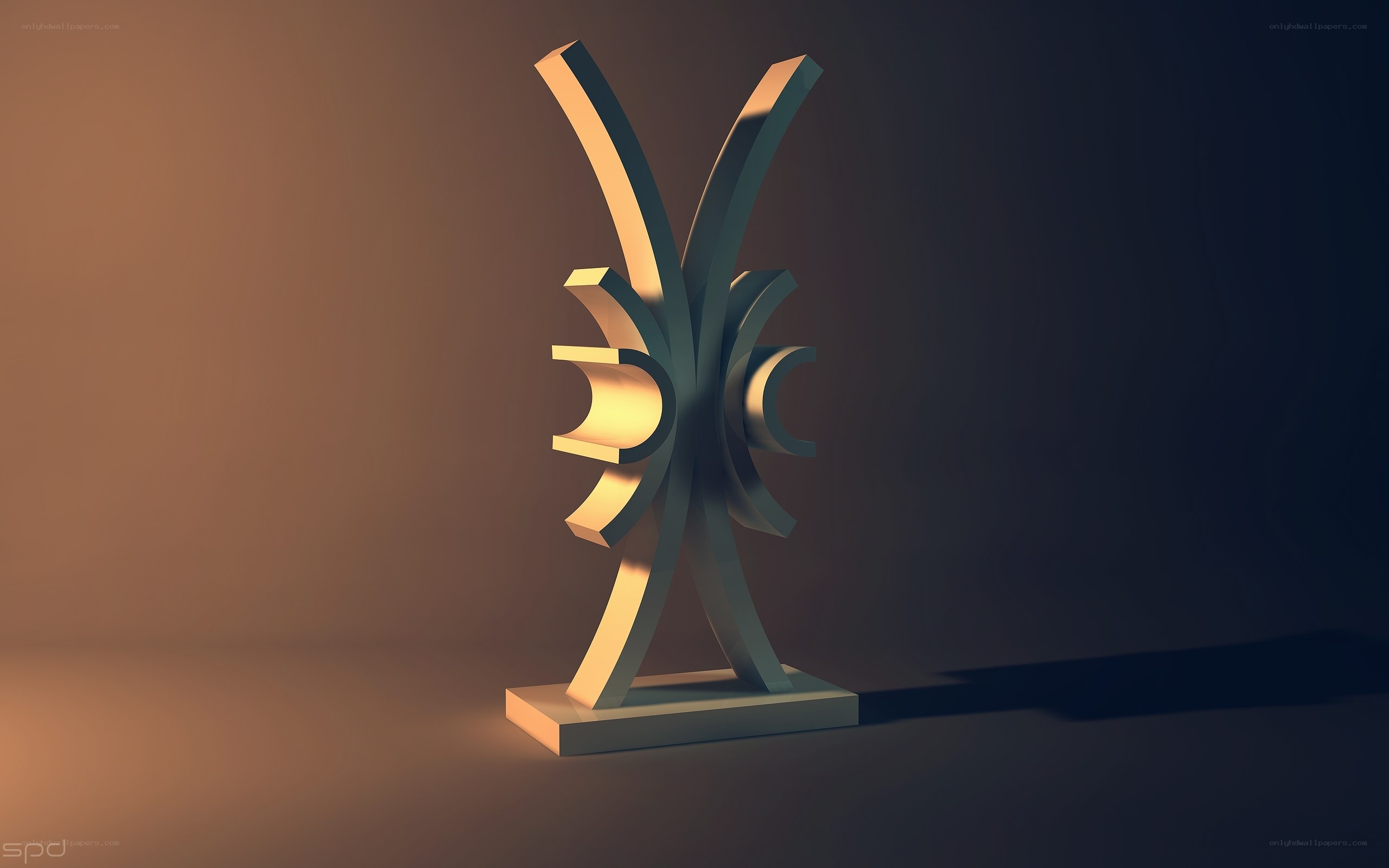 abstract sculpture on base
