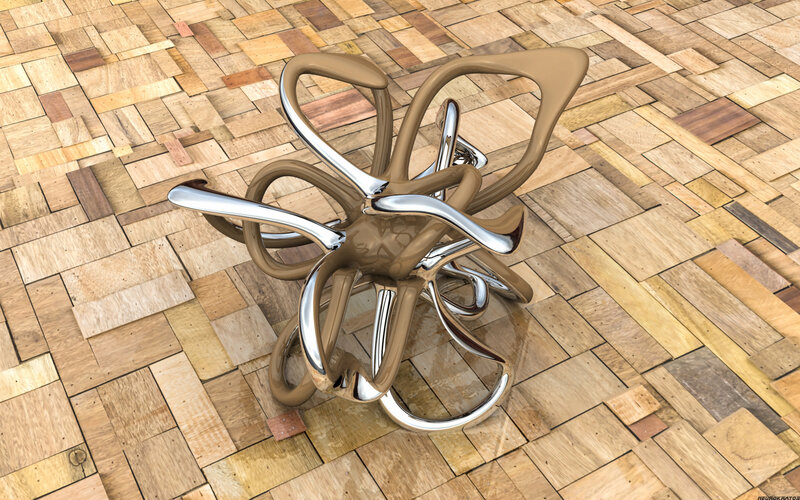 Abstract Sculpture on Floor