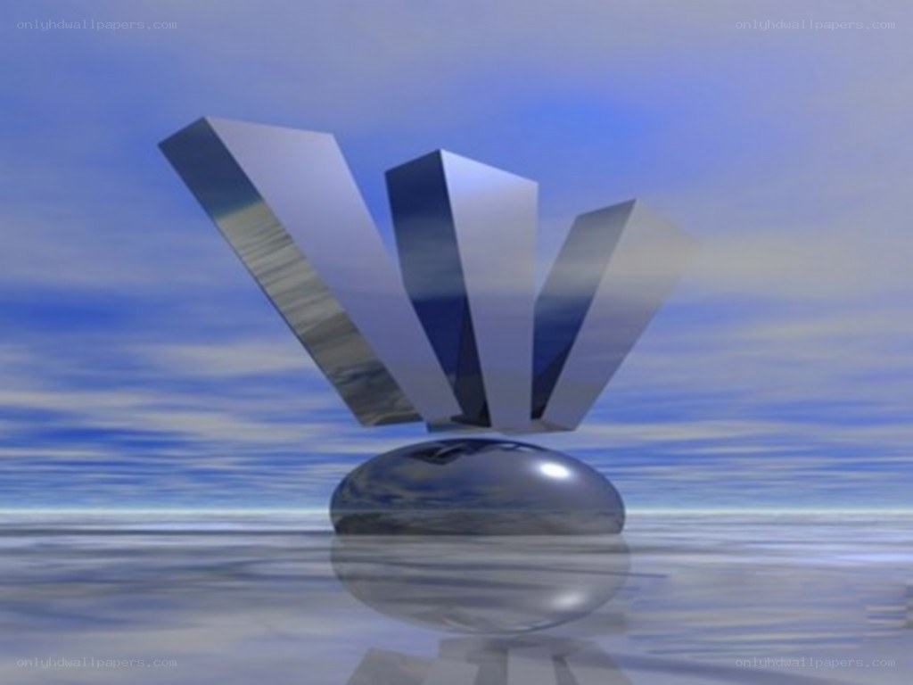 abstract sculpture on water