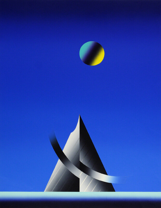 Abstract sculpture with celestial sphere