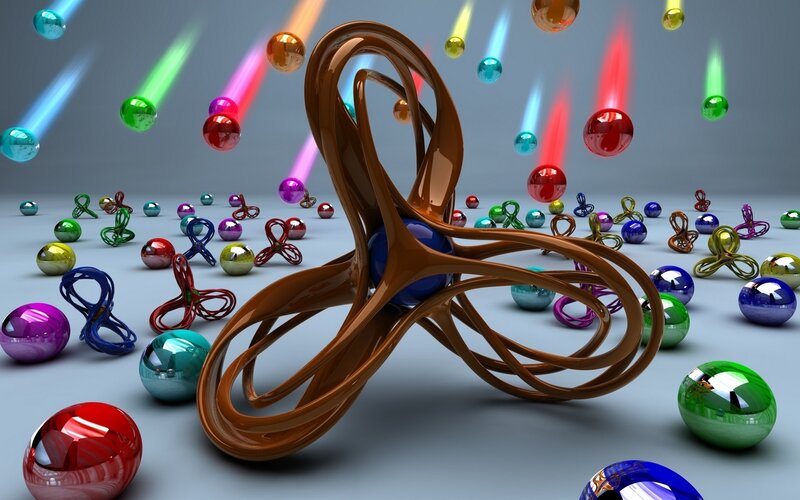 Abstract Sculpture with Spheres