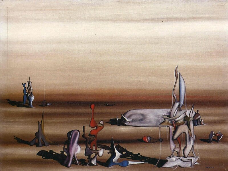 Abstract Sculptures in Desert — Brown