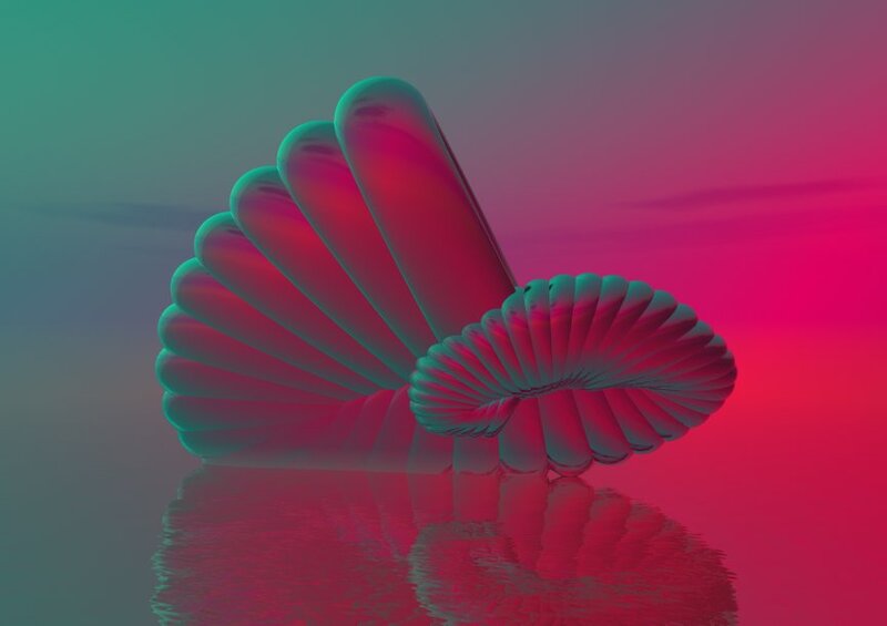Abstract Seashell Sculpture