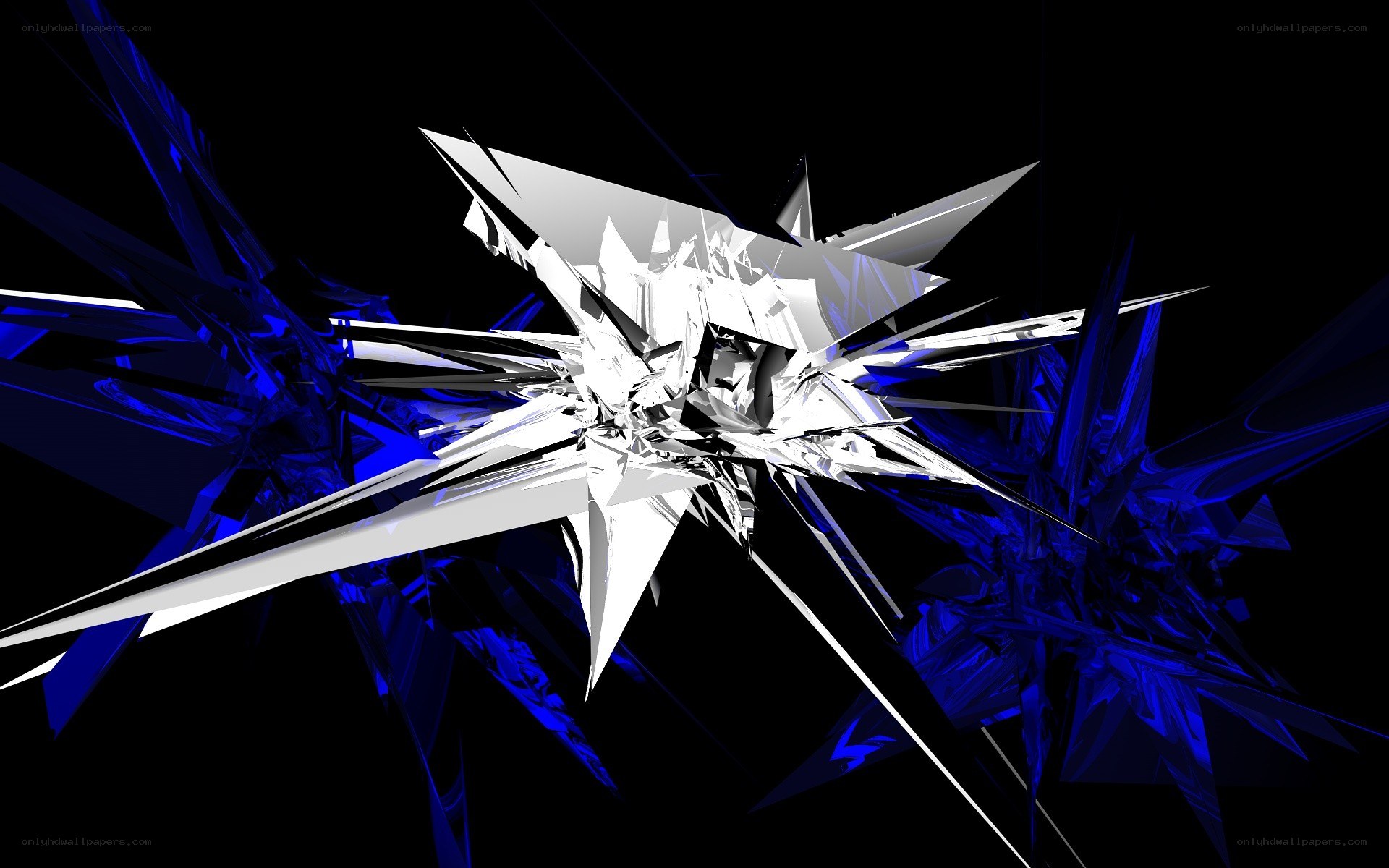 abstract shattered glass design