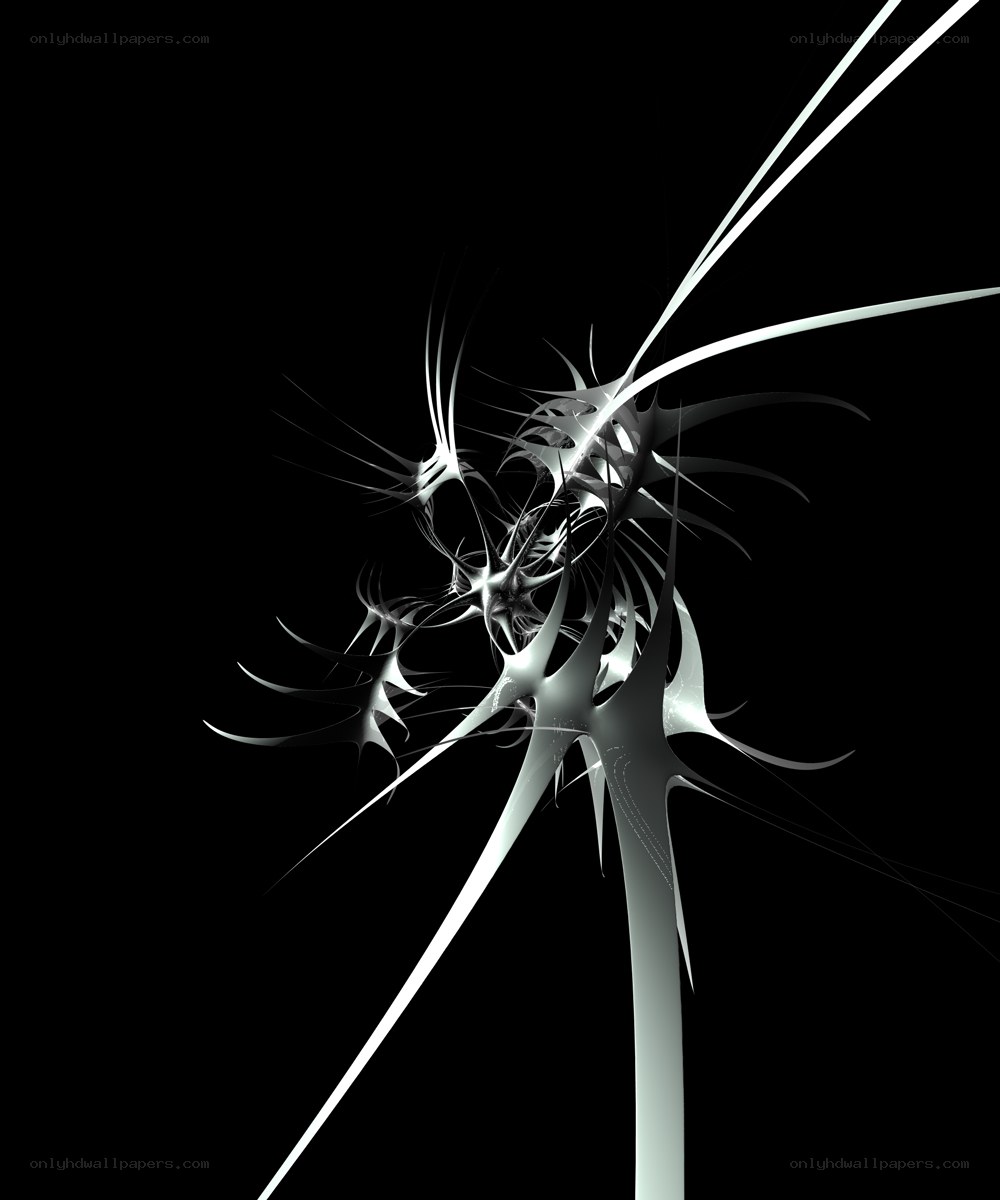 abstract silver fractal design