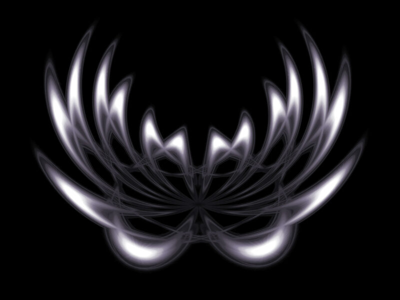 abstract silver fractal design