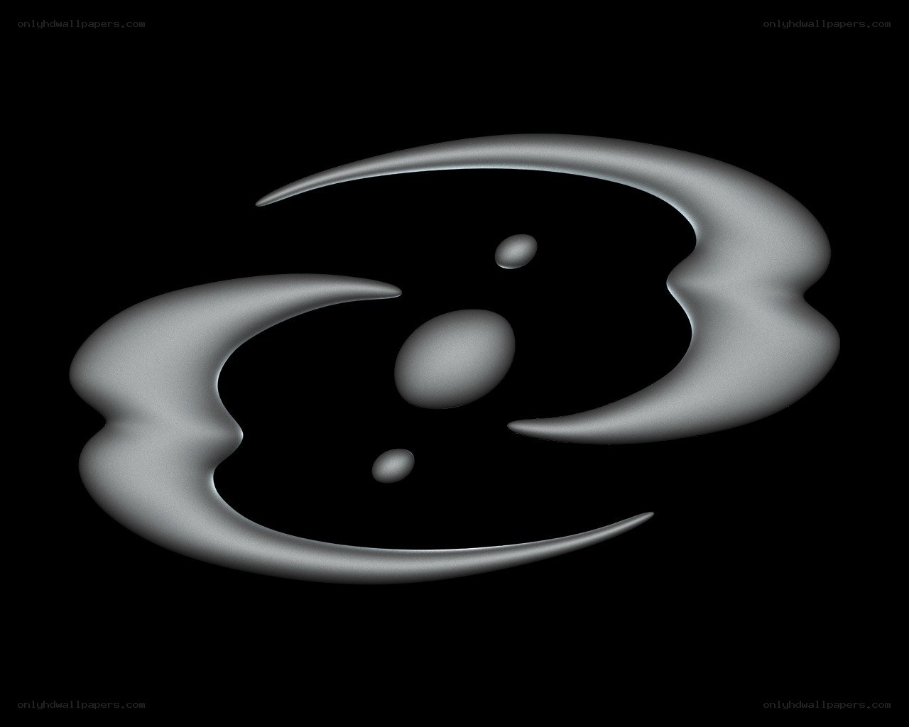abstract silver logo design