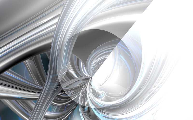 Abstract Silver Swirl — Dynamic