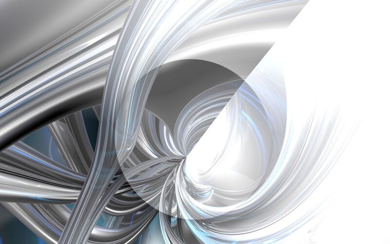 Abstract Silver Swirls — Dynamic