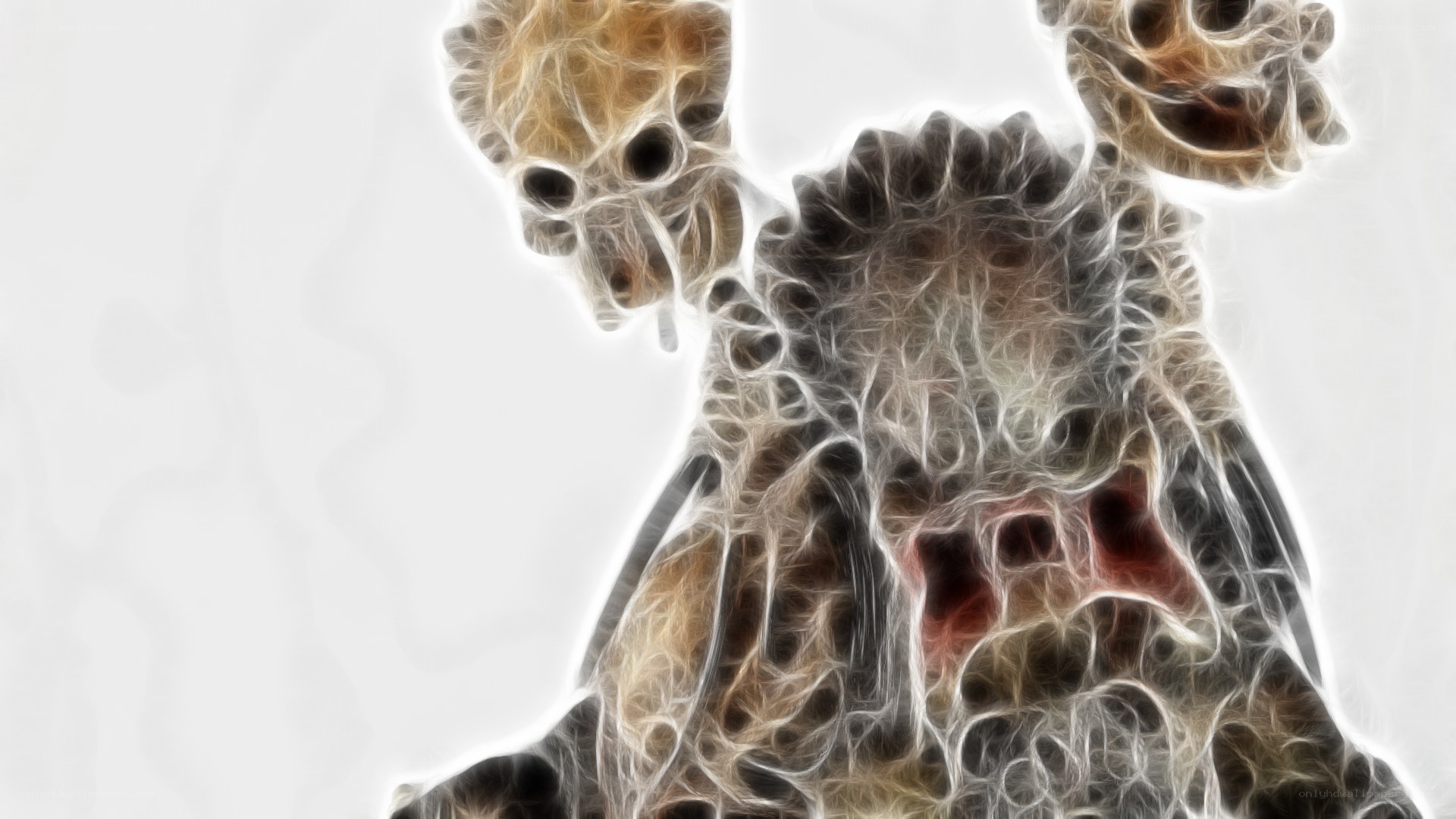 abstract skeletal figure
