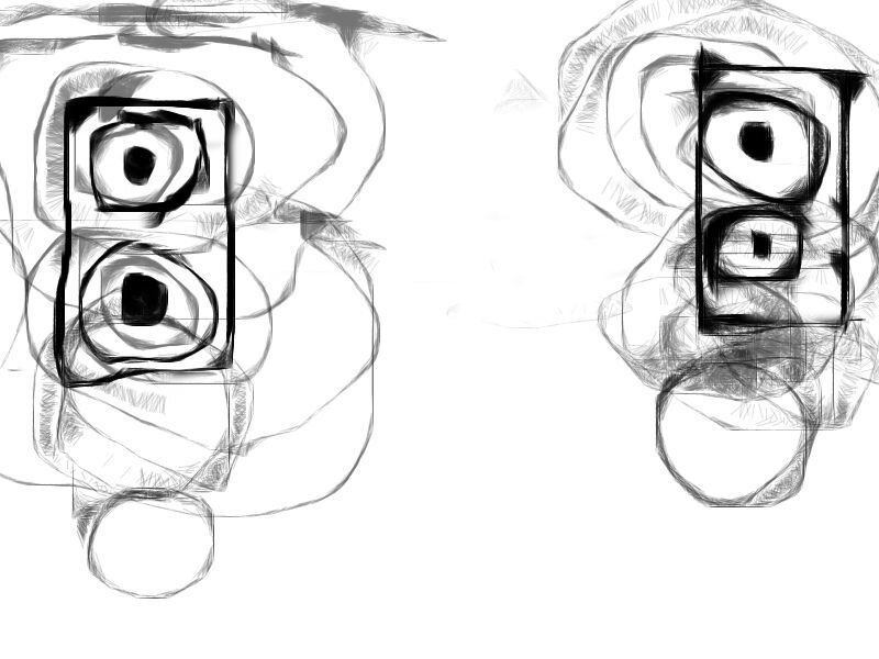 Abstract Sketch of Eyes