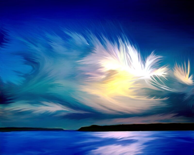 Abstract Sky over Water