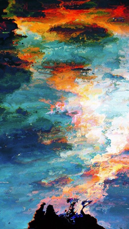 Abstract Sky Painting — Blue