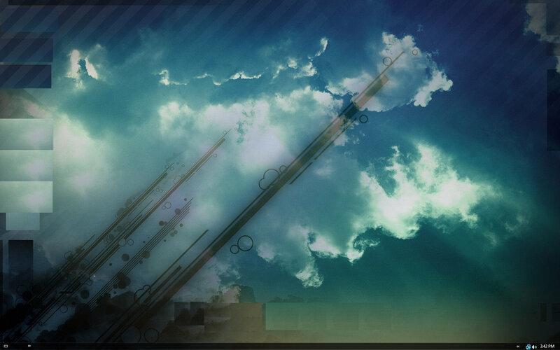 Abstract Sky with Clouds