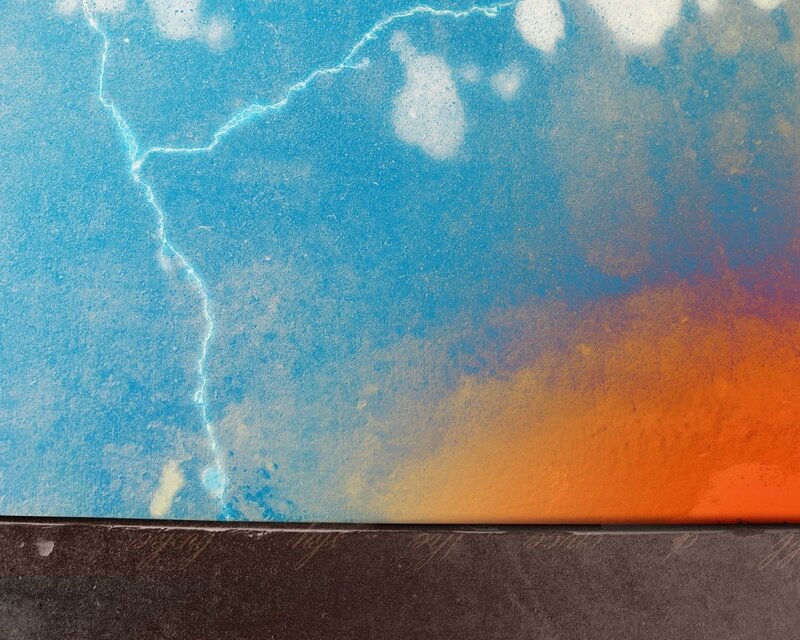 Abstract sky with lightning