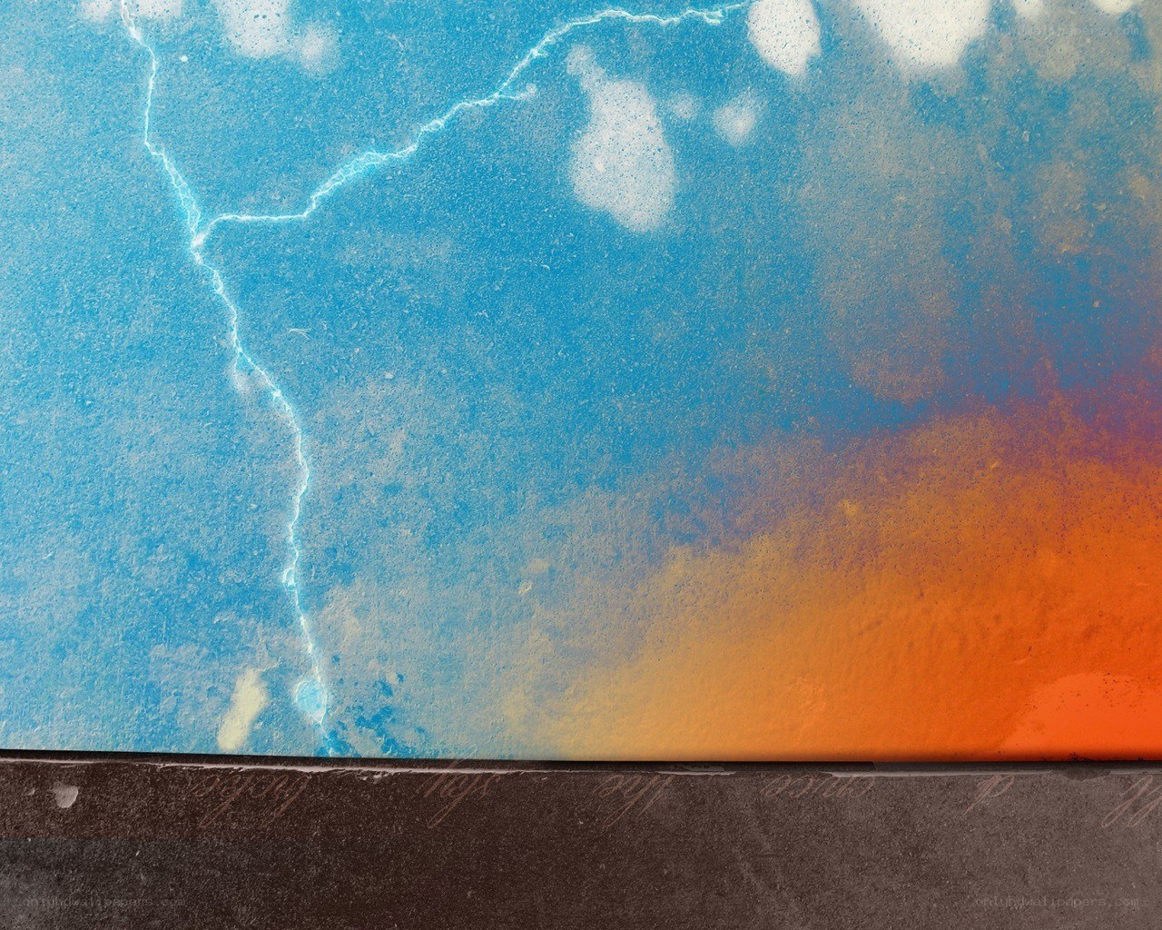 Abstract sky with lightning