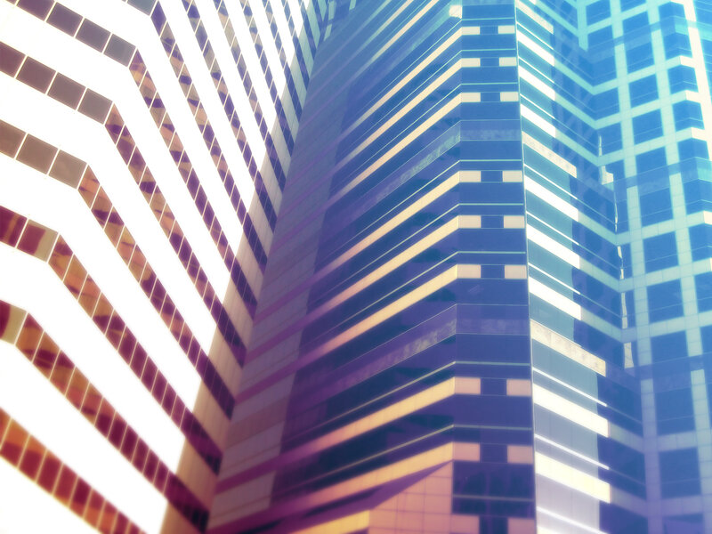 Abstract skyscraper architecture