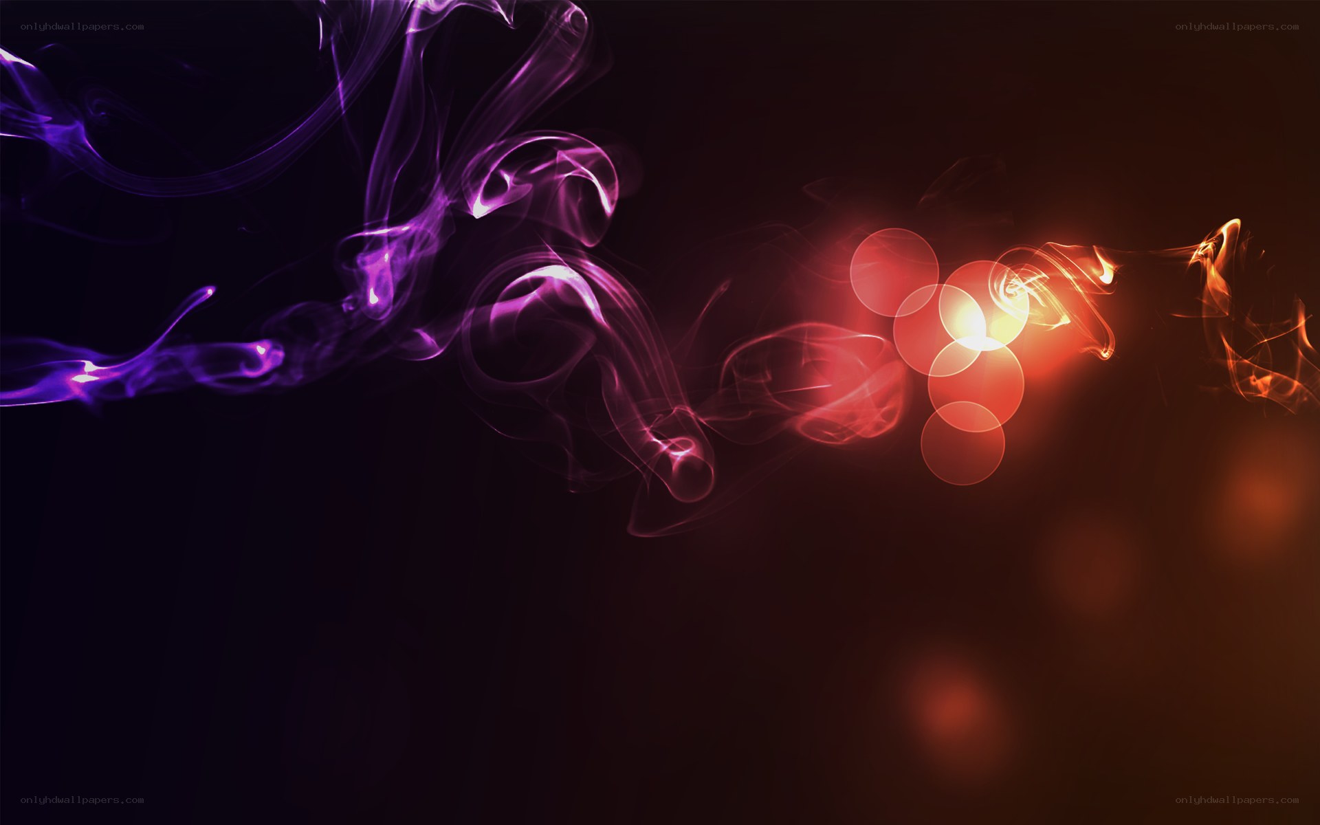 Abstract smoke and light swirls