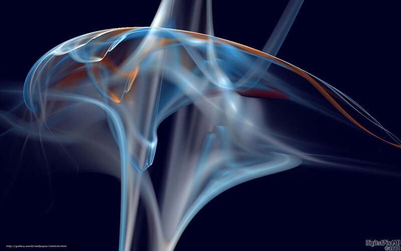 Abstract Smoke Patterns — Blue, Ethereal