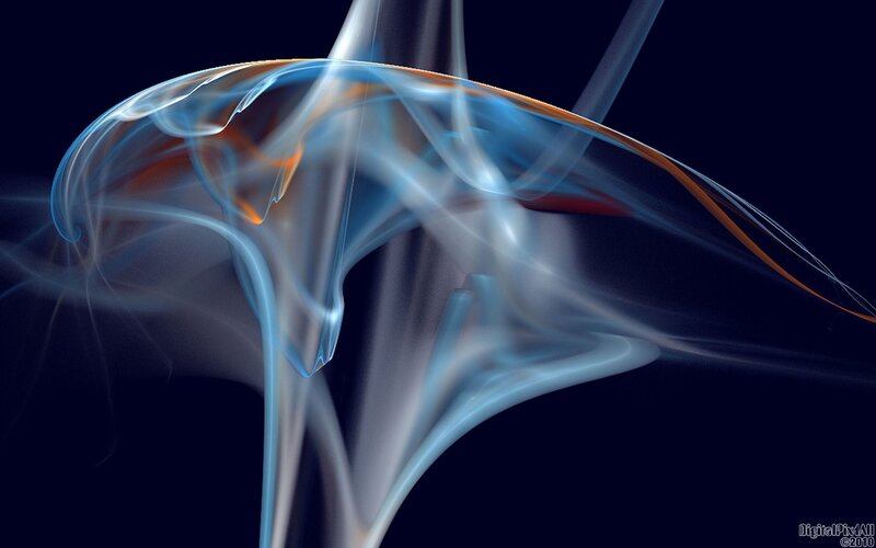 Abstract Smoke Patterns — Blue