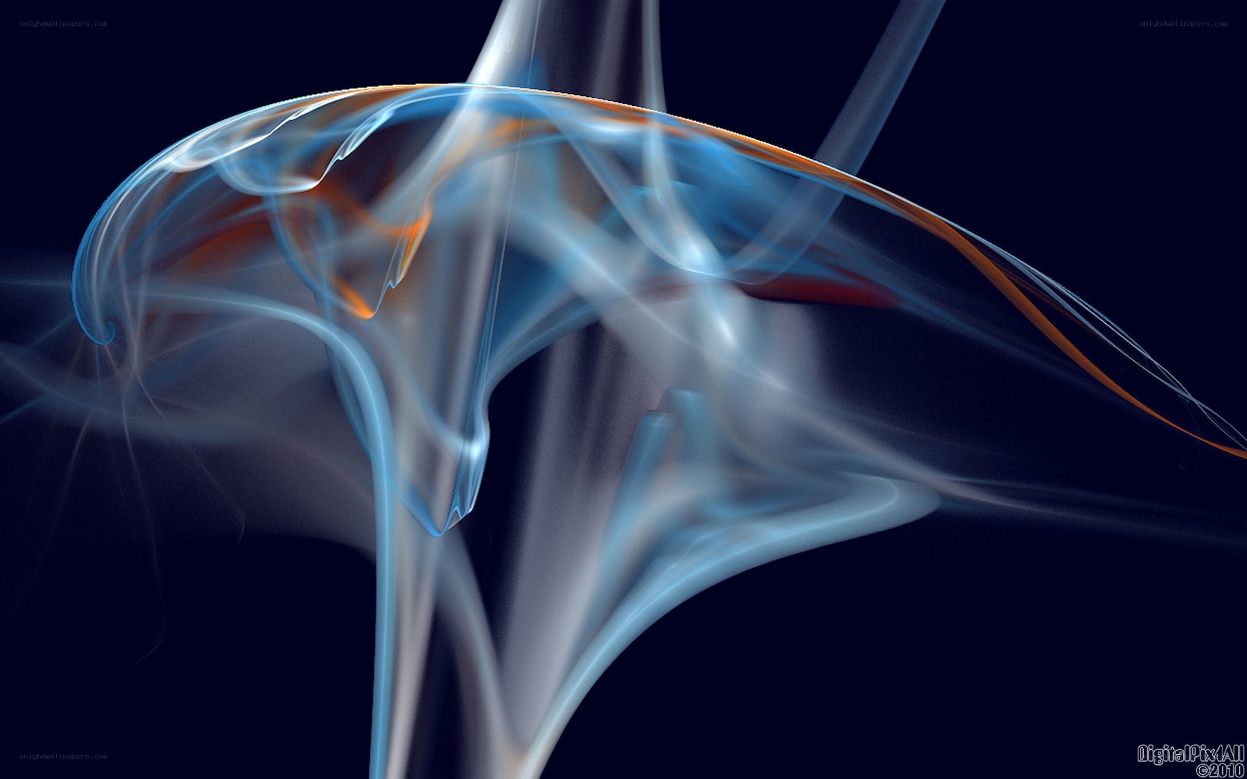 Abstract smoke swirl