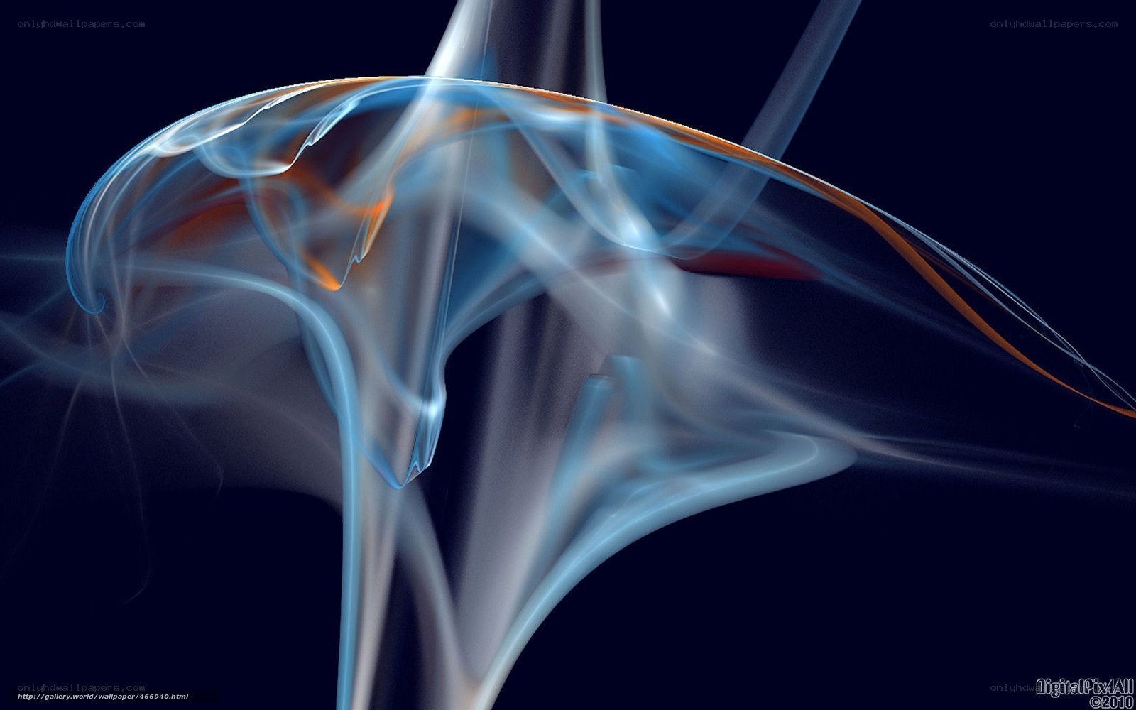 Abstract smoke swirls