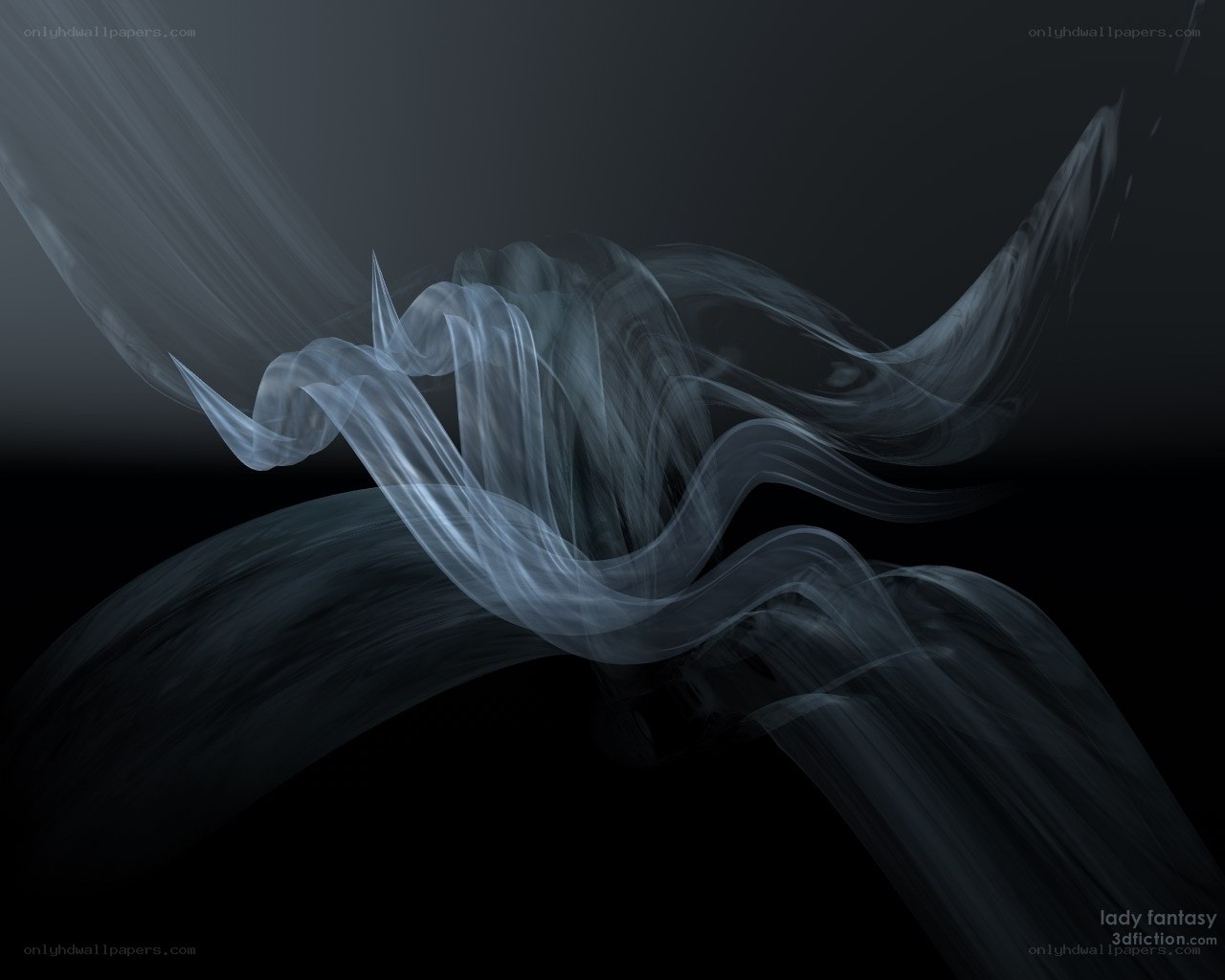 Abstract smoke swirls