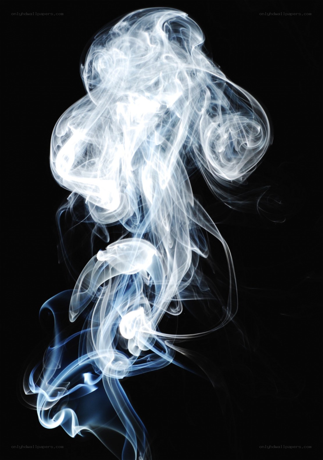 Abstract smoke swirls