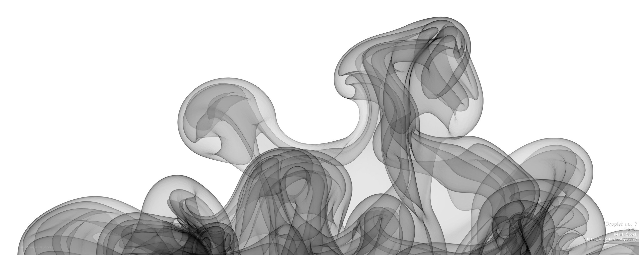 Abstract smoke swirls