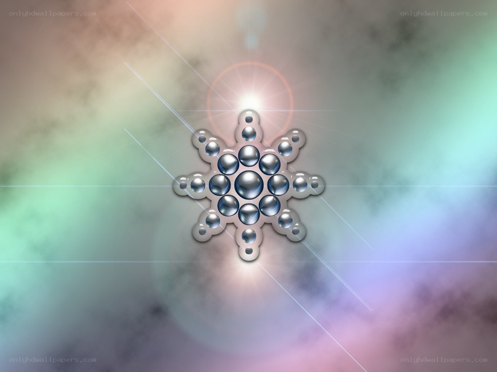 abstract snowflake design