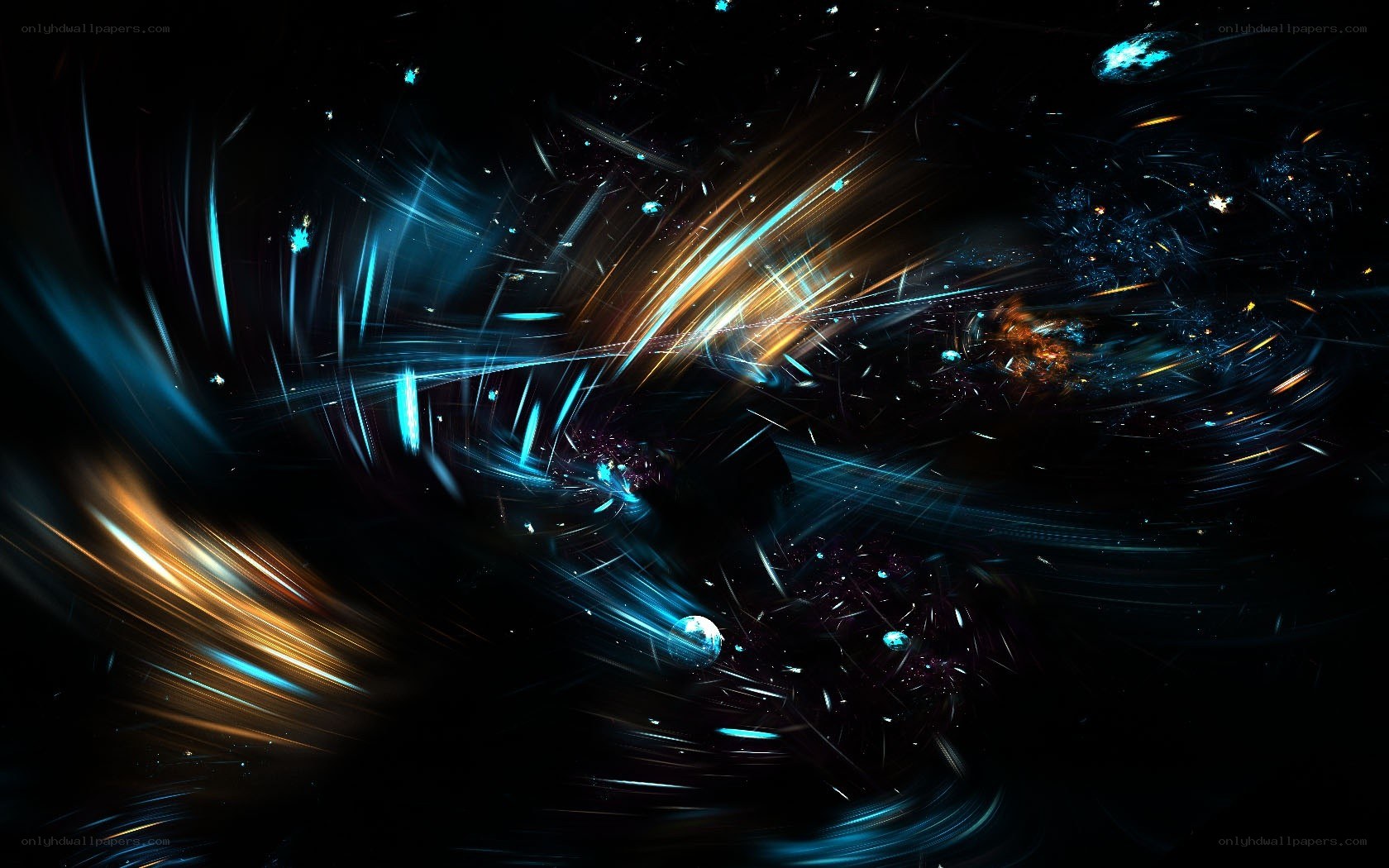 abstract space light streaks