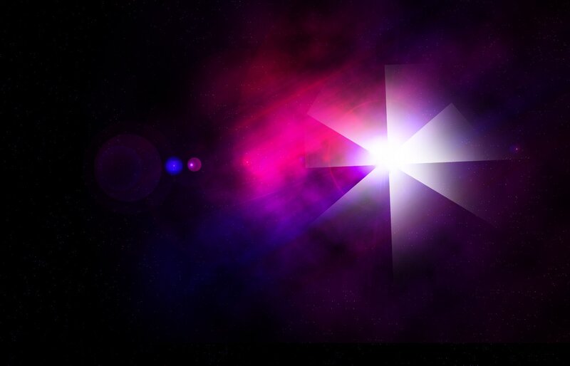 Abstract Space Nebula — Purple