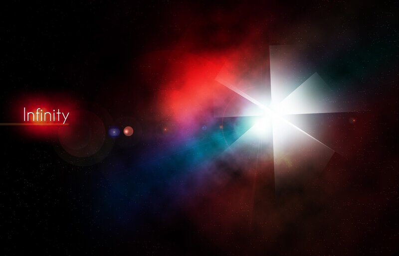 Abstract Space Nebula — Red