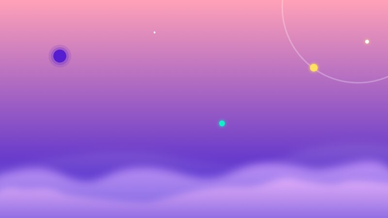 Abstract Space Scene — Purple, Serene