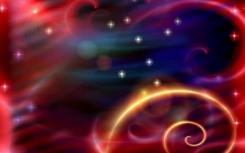Abstract Space Swirl — Red