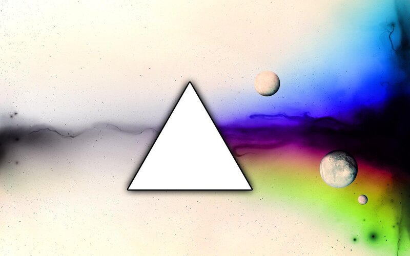 abstract space triangle