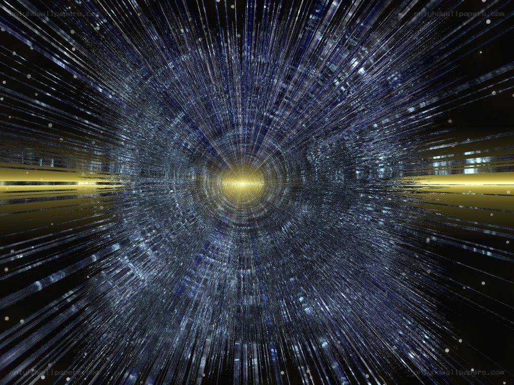abstract space tunnel