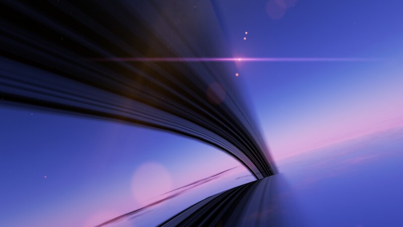 Abstract space tunnel