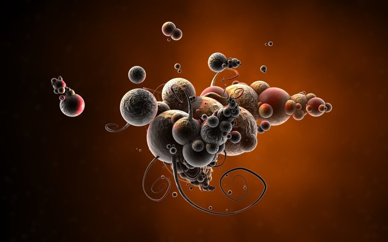 abstract sphere cluster
