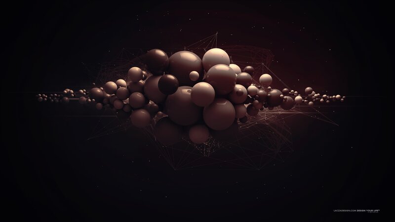 Abstract Sphere Cluster — Black