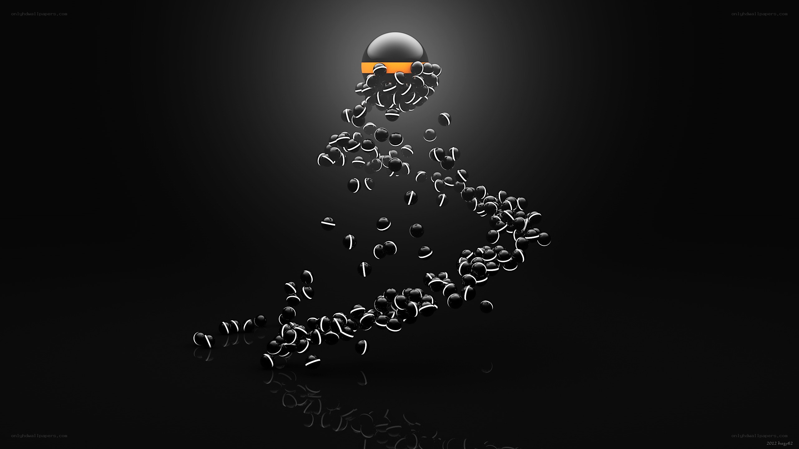 abstract sphere particles