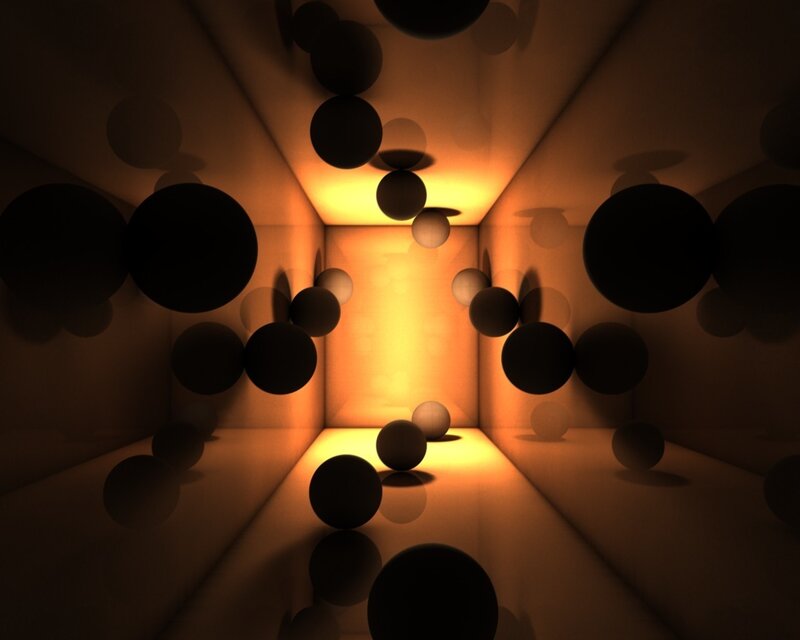 abstract sphere tunnel