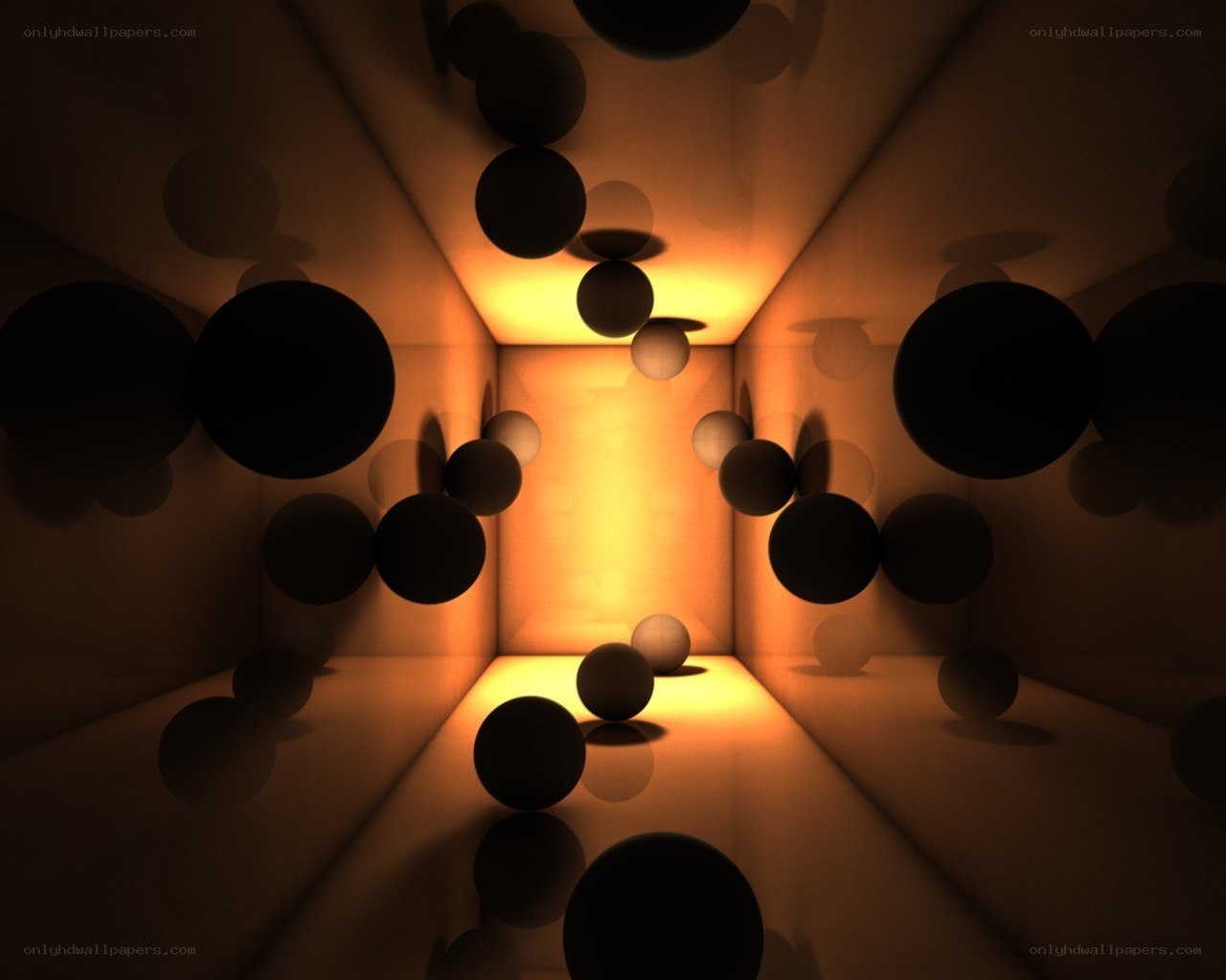 abstract sphere tunnel