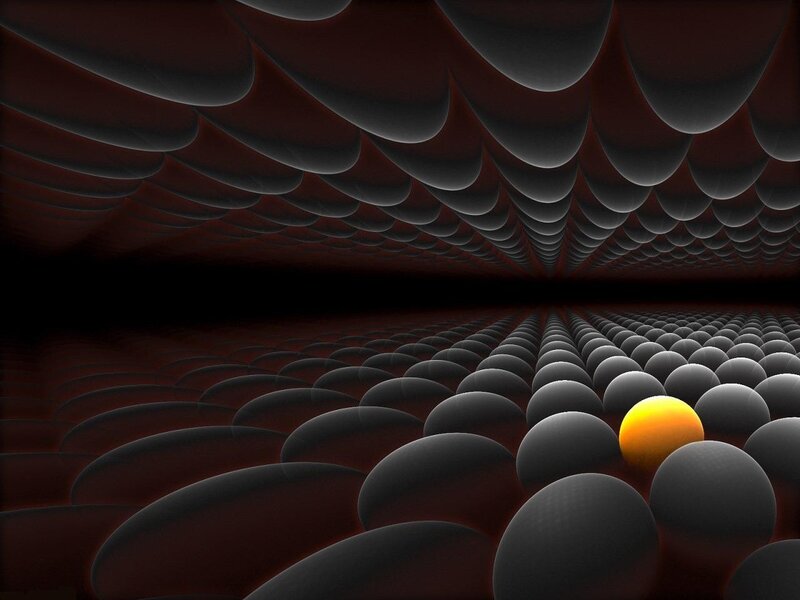 Abstract sphere tunnel